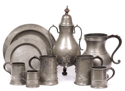 Lot 224 - TWO 18TH CENTURY PEWTER PLATES