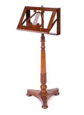 Lot 261 - AN EARLY VICTORIAN MAHOGANY MUSIC STAND