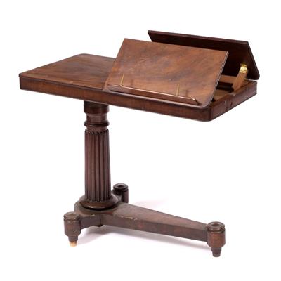 Lot 269 - AN HEIGHT ADJUSTABLE READING TABLE