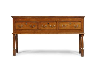 Lot 6 - A GEORGE III FRUITWOOD DRESSER BASE