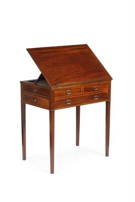 Lot 70 - A 19TH CENTURY MAHOGANY LIBRARY READING TABLE by Gillows of Lancaster