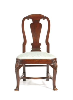 Lot 188 - AN 18TH CENTURY MAHOGANY SIDE CHAIR