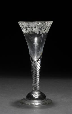 Lot 329 - AN ANTIQUE RUMMER WINE GLASS