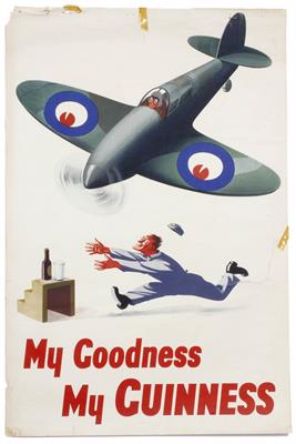 Lot 374 - A GUINNESS ADVERTISING POSTER 'My Goodness