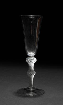 Lot 376 - A GEORGE III ALE FLUTE with conical bowl