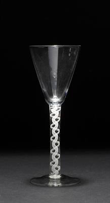 Lot 383 - AN ANTIQUE WINE GLASS