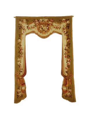 Lot 417 - A NAPOLEAN III AUBUSSON PORTIERE