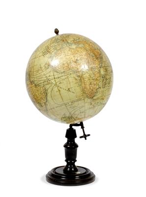 Lot 500 - AN OLD FRENCH TERRESTRIAL GLOBE by J. Lebegue & Co. of Paris