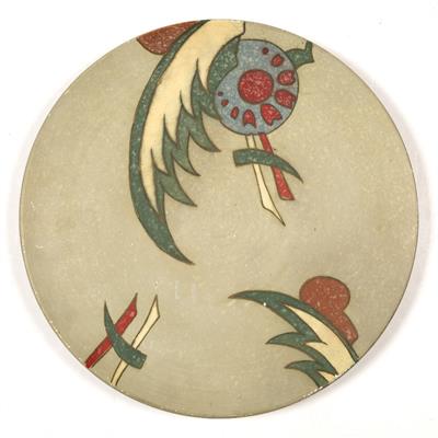 Lot 381 - Art pottery charger