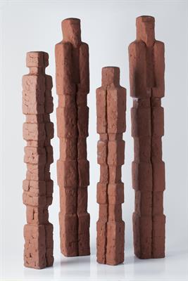 Lot 2 - Geoffrey Eastop (British, 1921-2014)
Four standing figures
painted potter's mark
the tallest 73