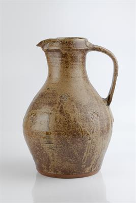 Lot 87 - William Marshall (British, 1923-2007) at Leach Pottery
Jug
dripped ash glaze, press hatched