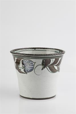 Lot 153 - Aldermaston Pottery 
Jardiniere 
decorated with flowering stems
19cm high