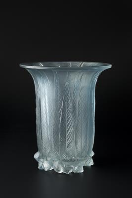 Lot 164 - Rene Lalique (French, 1860-1945)
'Eucalyptus' vase (Marcilhac 936)
originally designed 1925
frosted