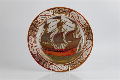 Lot 189 - Otto Vittali (German, 1872-1959)
'Galleon' charger
signed (lower right), and impressed