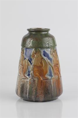 Lot 200 - Roger Guerin (Belgian, 1896-1954)
Vase
decorated with band of baboons
inscribed 'Gres d'art, R