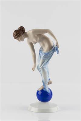 Lot 201 - Ernst Wenck for Rosenthal
Fortuna, circa 1930s
printed manufacturer's mark
porcelain
30cm high