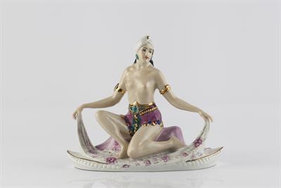 Lot 203 - Karl Ens
Turban Girl, circa 1940
printed manufacturer's mark
17cm high, 20cm across