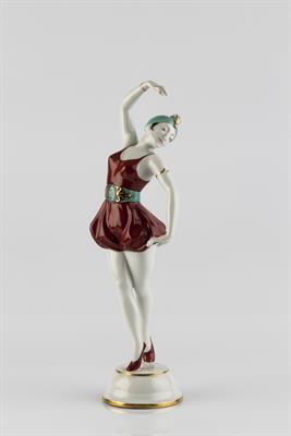 Lot 204 - Karl Tutter for Hutschenreuther
Oriental Dancer, circa 1928-38
printed manufacturer's mark
31