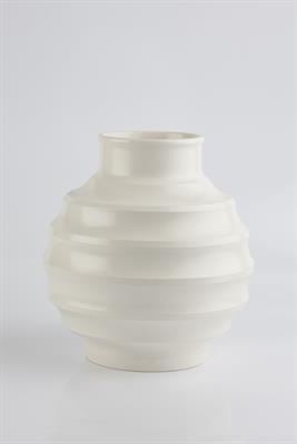 Lot 209 - Keith Murray (British, 1892-1981) for Wedgwood
'Football' vase
in moonstone colourway
printed