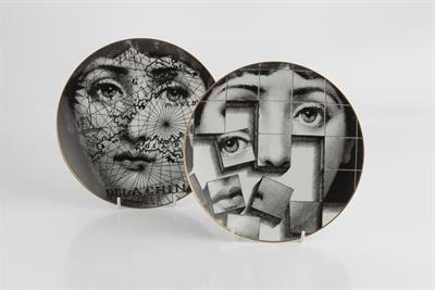 Lot 214 - Piero Fornasetti (Italian, 1913-1988) for Rosenthal
'Themes and Variations', two plates
design 31