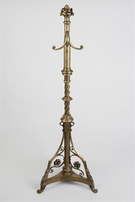 Lot 298 - Circle of John Hardman & School of Birmingham
Gothic Revival ecclesiastical brass stand
probably for