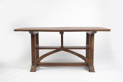 Lot 347 - Manner of Stanley Webb Davies (British, 1894-1978)
Arts & Crafts walnut table
diamond shaped lozenge