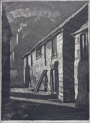 Lot 360 - Leslie Moffat Ward (British, 1888-1978)
Old House, Night; An Ancient Shop, Rochester; A Lewes Lane