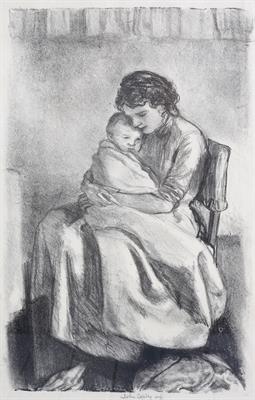 Lot 374 - John Copley (British, 1875-1950)
Vespers, 1916
signed in pencil (in the margin)
lithograph
34