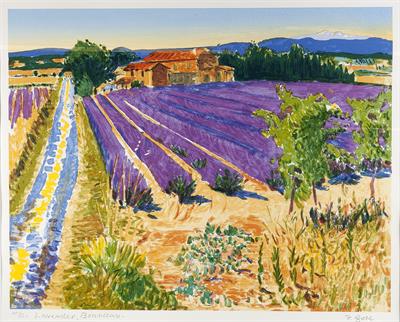 Lot 375 - Frederick Gore (British, 1913-2009)
Lavender, Bonnieux
artist's proof, IV/XXV, signed, titled and