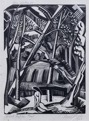 Lot 381 - ‡Paul Nash (British, 1889-1946)
Black Poplar Pond, 1922
from an edition of 50
signed, titled, dated