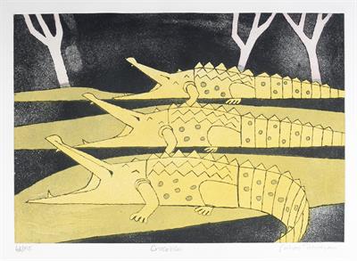 Lot 432 - Julian Trevelyan (British, 1910-1988)
Crocodiles, 1966-67
68/125, signed and numbered (in the