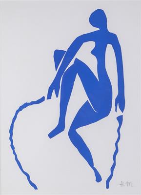 Lot 435 - Henri Matisse (British, 1869-1954)
Nu Bleu, Sauteuse de Corde, 1952
initialled in pencil (lower