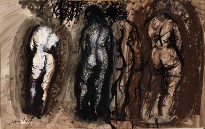 Lot 437 - ‡John Piper (British, 1903-1992)
Three nudes, 1952
signed in pen (lower left), dated (to