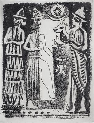 Lot 438 - John Piper (British, 1903-1992)
Figures from a Seal, 1954 (Levinson 88)
the frontispiece from John