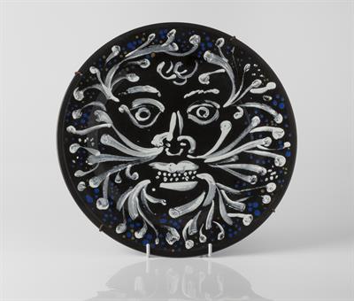 Lot 446 - John Piper (British, 1903-1992) for Wedgwood
'The Green Man' plate, 1992
screenprint on ceramic
from