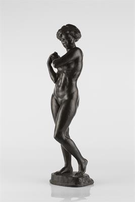 Lot 479 - Louis Tuaillon (German, 1862-1919)
Standing Girl
originally designed circa 1911
bronze
incised 'L