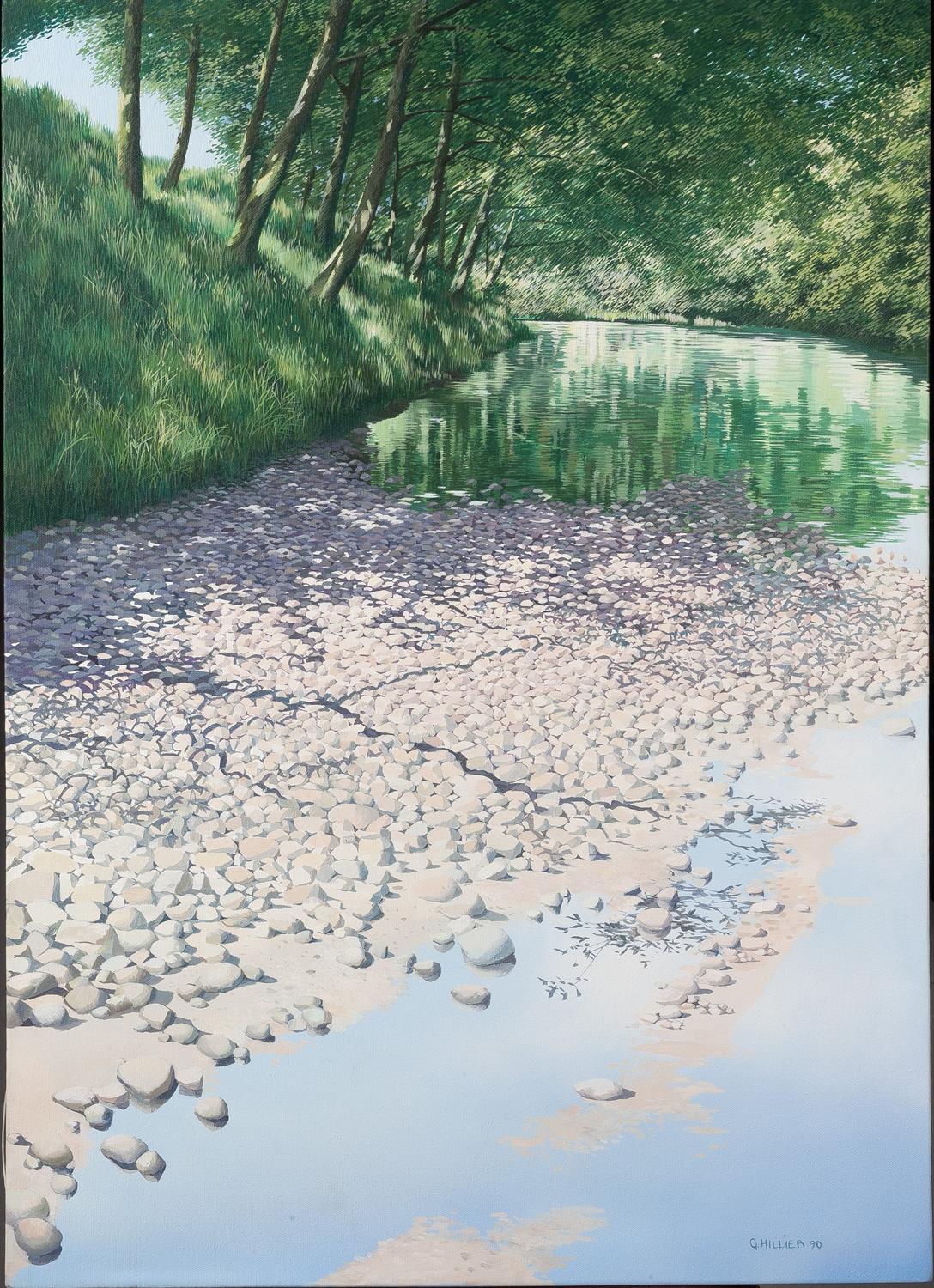 Lot 486 - Graham Hillier (British, 1946-2006)
Wheeldale Beck, Goathland, North Yorkshire Moors, 1990
signed