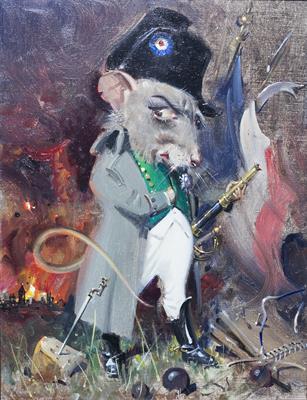 Lot 594 - ‡Terence Cuneo (British, 1907-1996)
The Emperor Boney-Port-Salut at the retreat of Cheddavostock