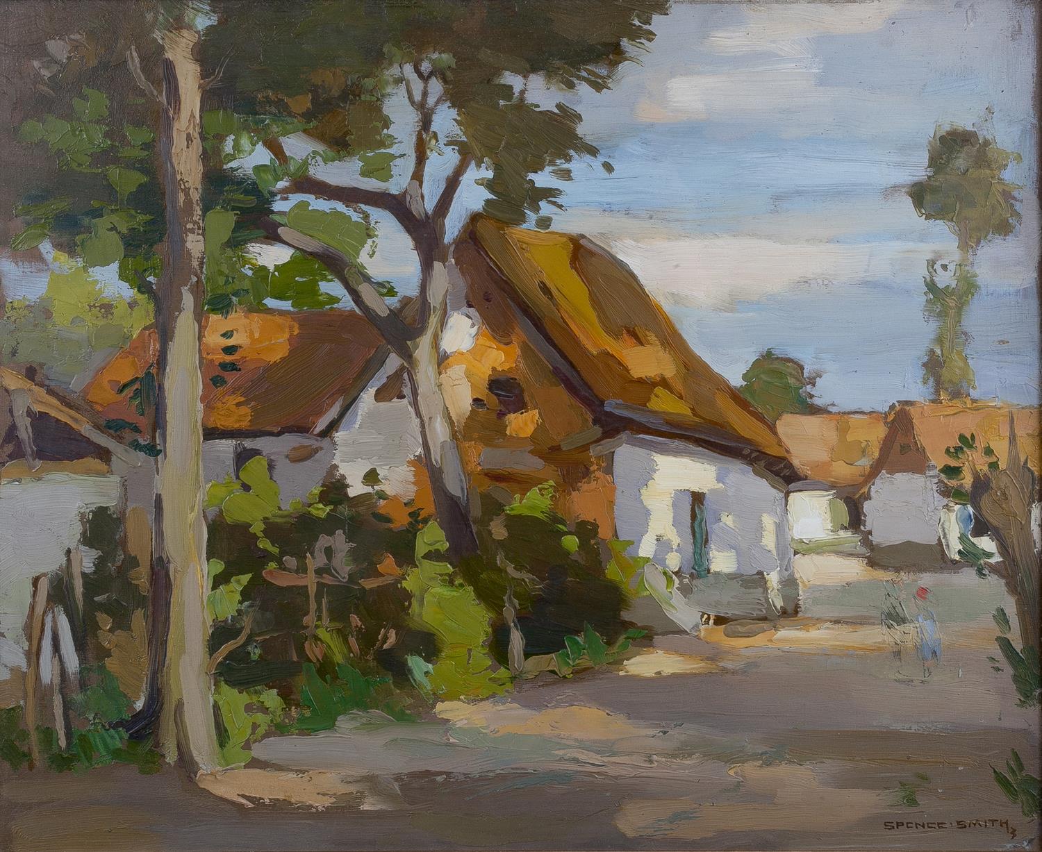 Lot 618 - John Guthrie Spence-Smith (British, 1880-1951)
Cottages
signed (lower right)
oils on board
36