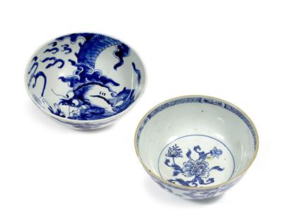 Lot 8 - Two Chinese blue and white bowls