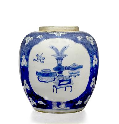 Lot 13 - A Chinese blue and white ginger jar