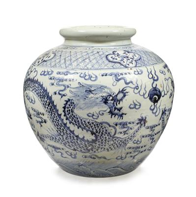 Lot 25 - A Vietnamese ovoid large vase