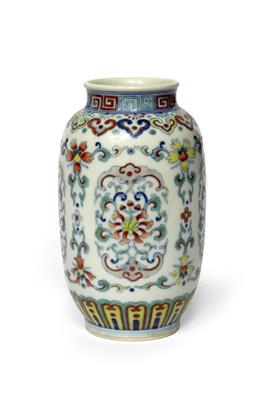 Lot 106 - A Chinese Doucai small vase