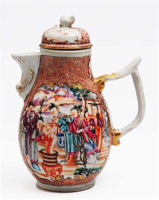 Lot 146 - A Chinese porcelain coffee pot