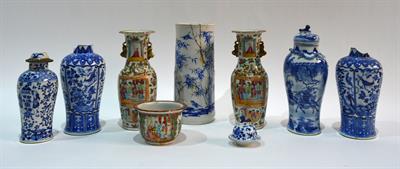 Lot 166 - Four Chinese blue and white vases