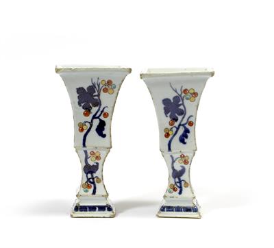 Lot 167 - A pair of Chinese beaker style vases