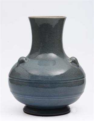 Lot 171 - A Chinese glazed archaic style vase