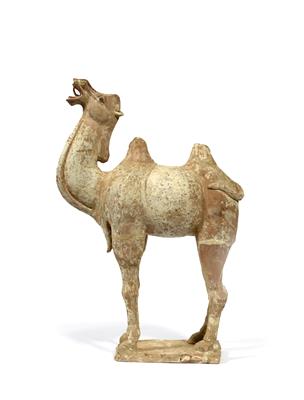 Lot 191 - A Chinese 'Tang' pottery standing model of a camel