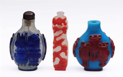 Lot 240 - Three Chinese snuff bottles