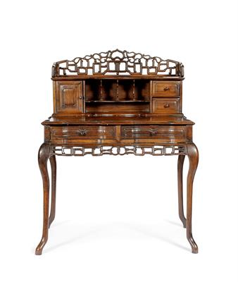 Lot 306 - A Chinese hardwood desk